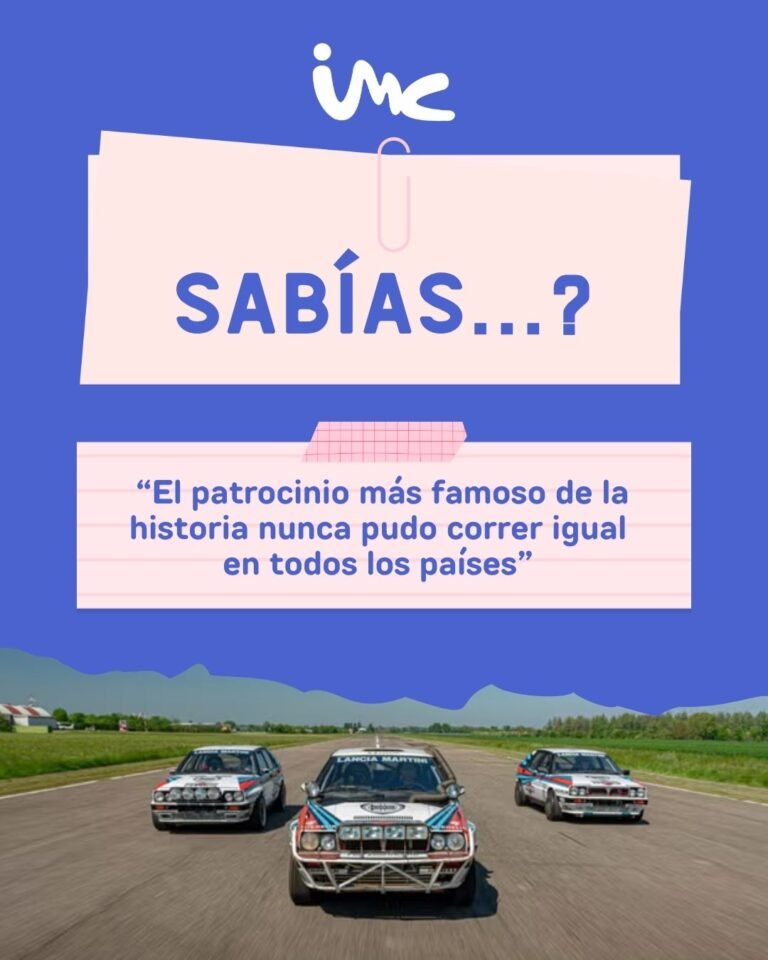 Publicación de IMC en Instagram sobre patrocinio en coches de competición