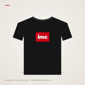 Imagen ilustrativa de camiseta personalizada personalizable con el logotipo de tu marca