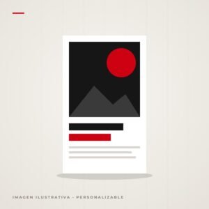 Imagen ilustrativa de cartel impreso personalizable con el logotipo de tu marca